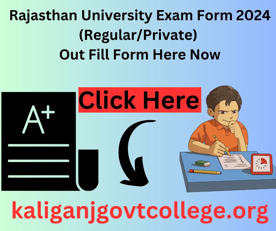 Rajasthan University Exam Form 2024 Check Here Now