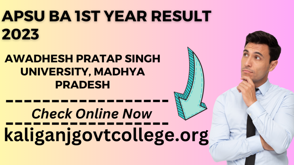 APSU BA 1st Year Result 2023