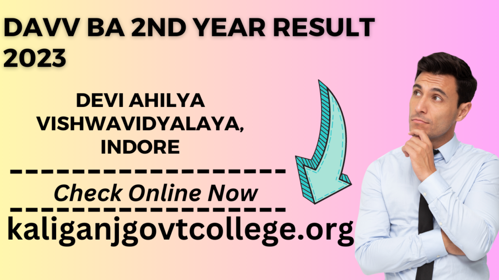 DAVV BA 2nd Year Result 2023