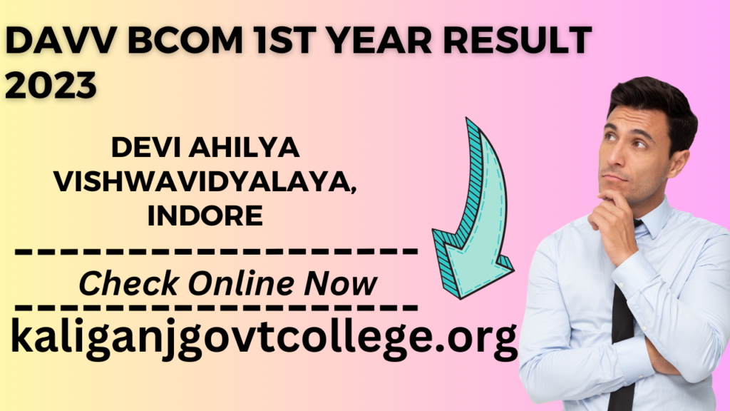 DAVV BCom 1st Year Result 2023