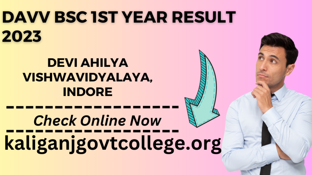 DAVV BSC 1st Year Result 2023