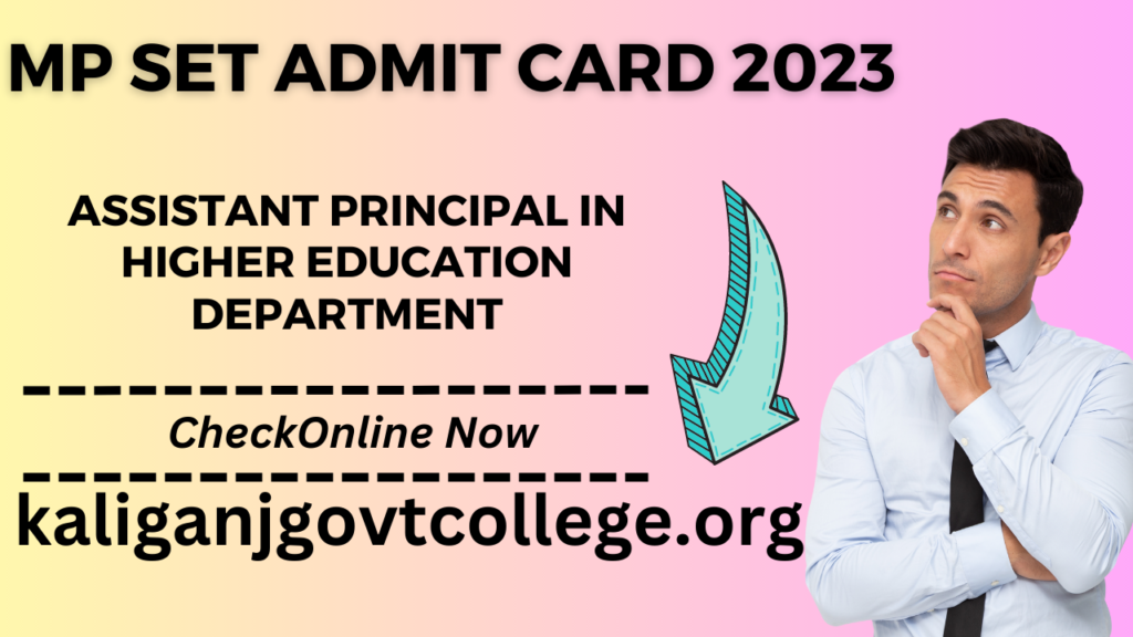 MP SET Admit Card 2023