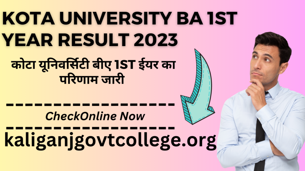 Kota University BA 1st Year Result 2023