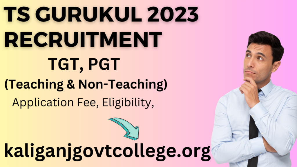 Telangana PGT Recruitment Poster Image