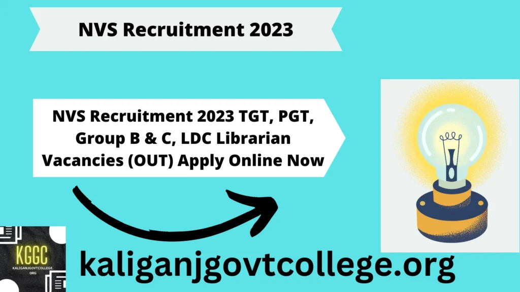 NVS Recruitment 2023