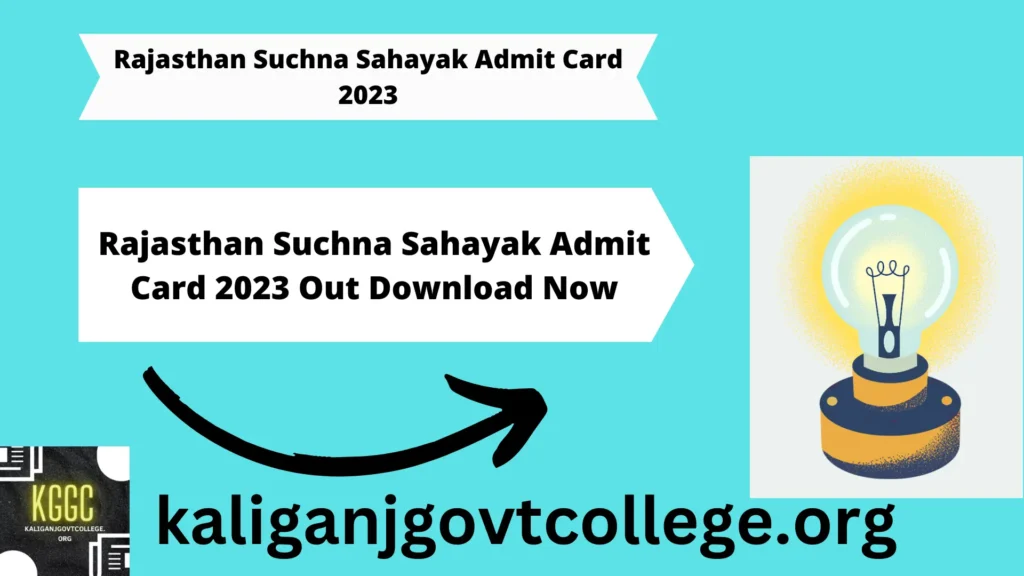 Rajasthan Suchna Sahayak Admit Card 2023