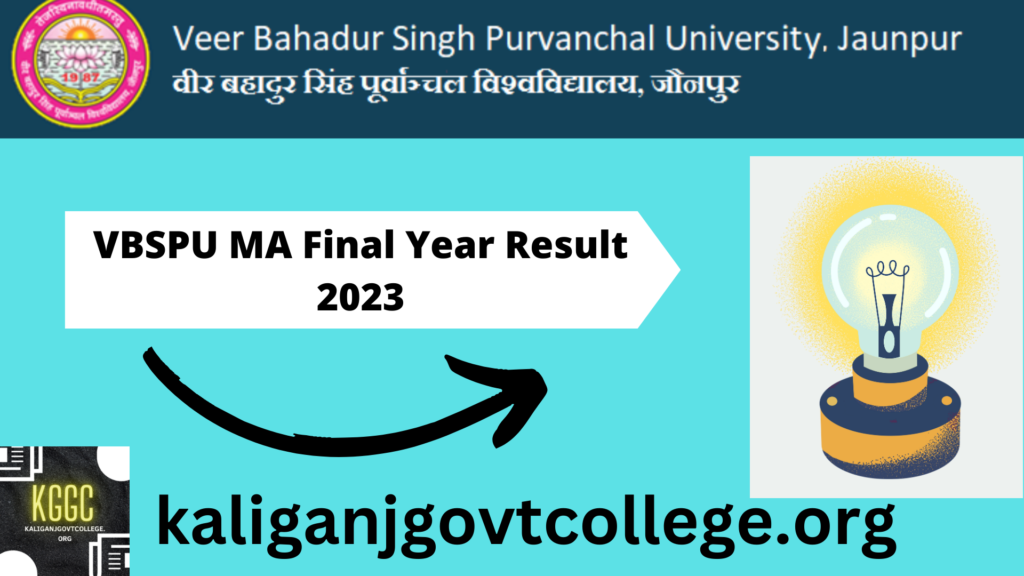 VBSPU MA Final Year Result 2023