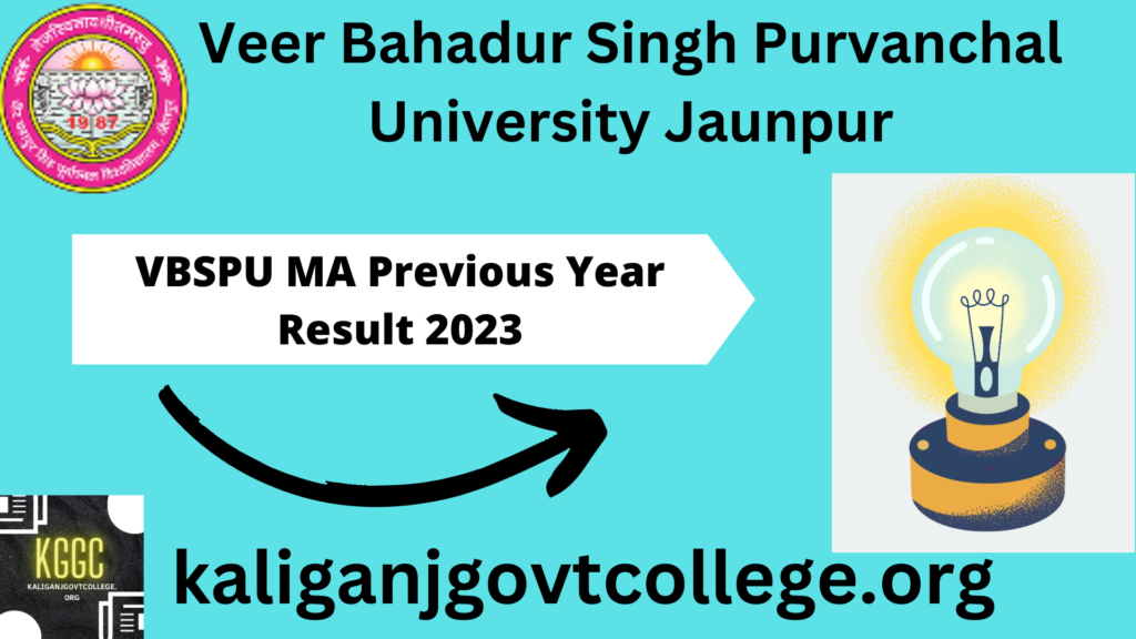 VBSPU MA Previous Year Result 2023