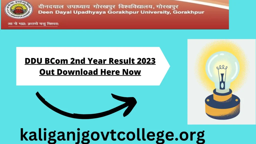 DDU BCom 2nd Year Result 2023