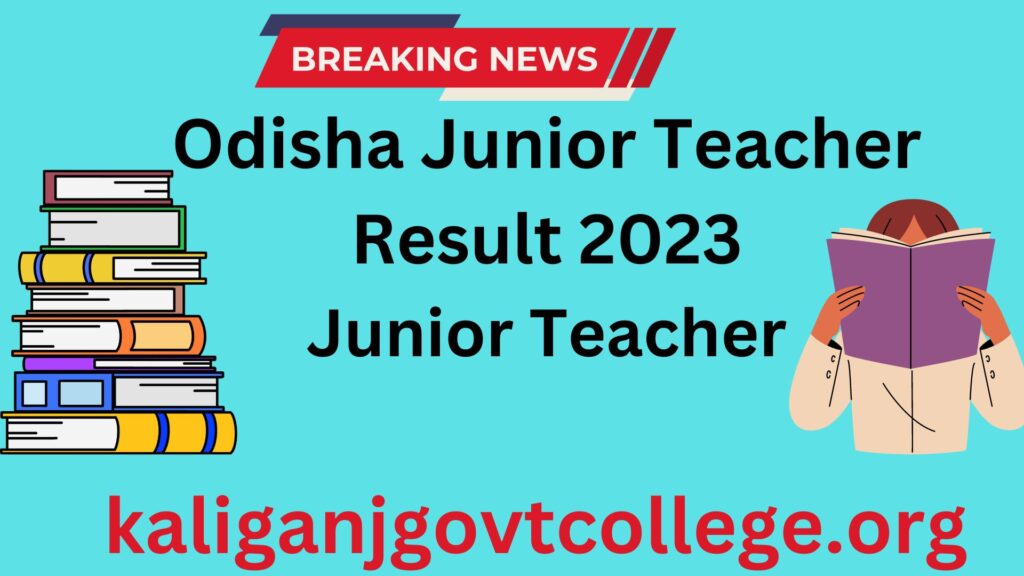 Odisha Junior Teacher Result 2023