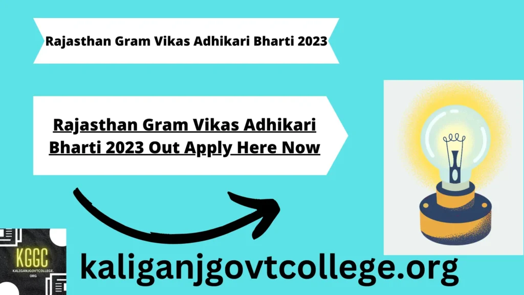 Rajasthan Gram Vikas Adhikari Bharti 2023