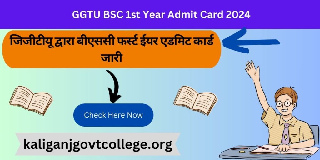 GGTU BSC 1st Year Admit Card 2024