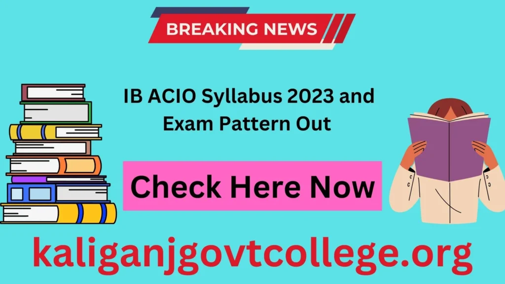 IB ACIO Syllabus 2023