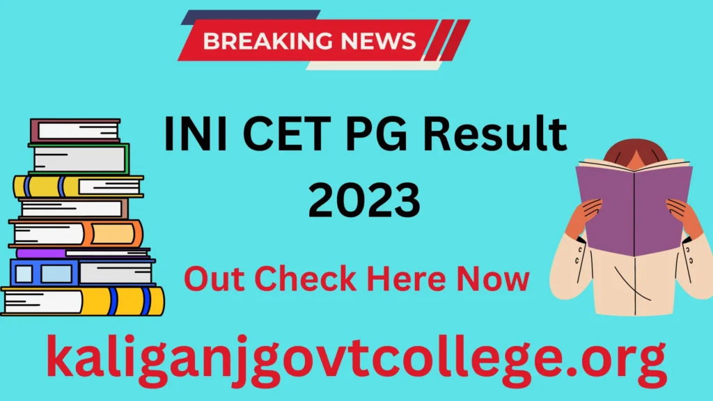 INI CET PG Result 2023