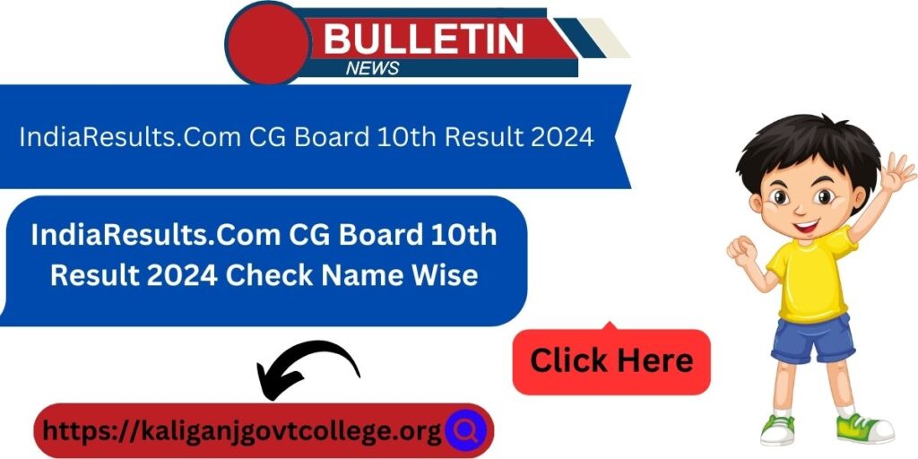 IndiaResults.Com CG Board 10th Result 2024 Check Name Wise