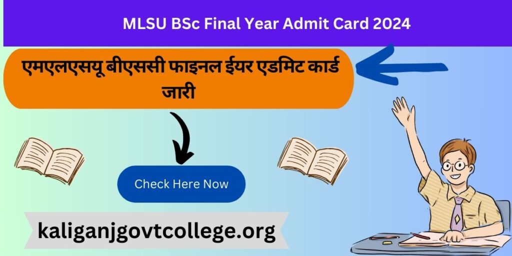 MLSU BSc Final Year Admit Card 2024