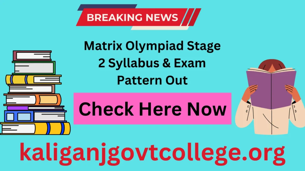 Matrix Olympiad Stage 2 Syllabus