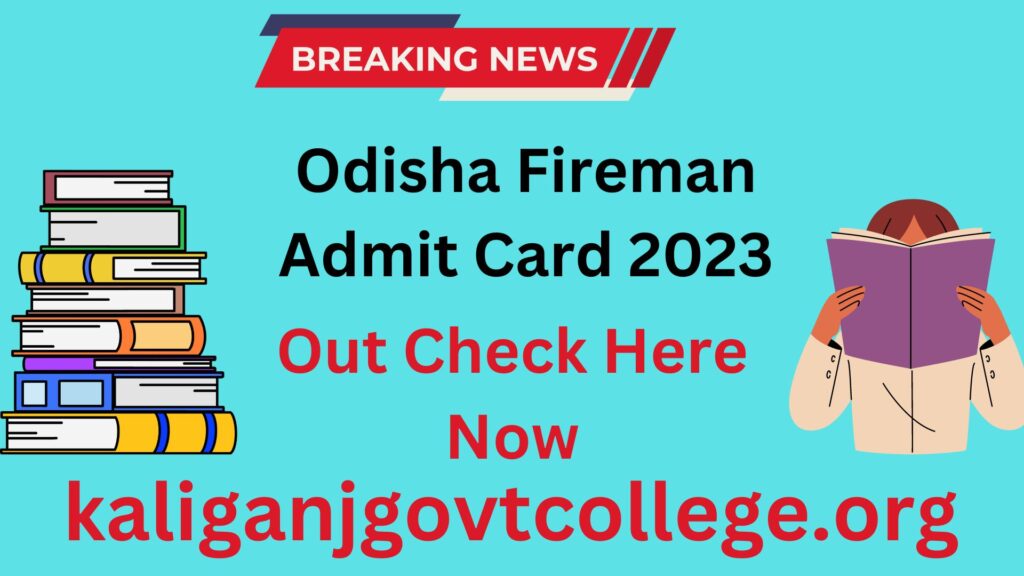 Odisha Fireman Admit Card 2023