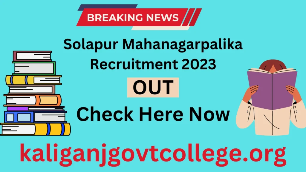 Solapur Mahanagarpalika Recruitment 2023