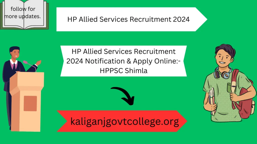 HP Allied Services Recruitment 2024 Notification & Apply Online:- HPPSC Shimla