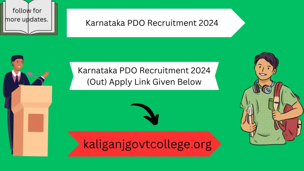 Karnataka PDO Recruitment 2024 (Out) Apply Link Given Below