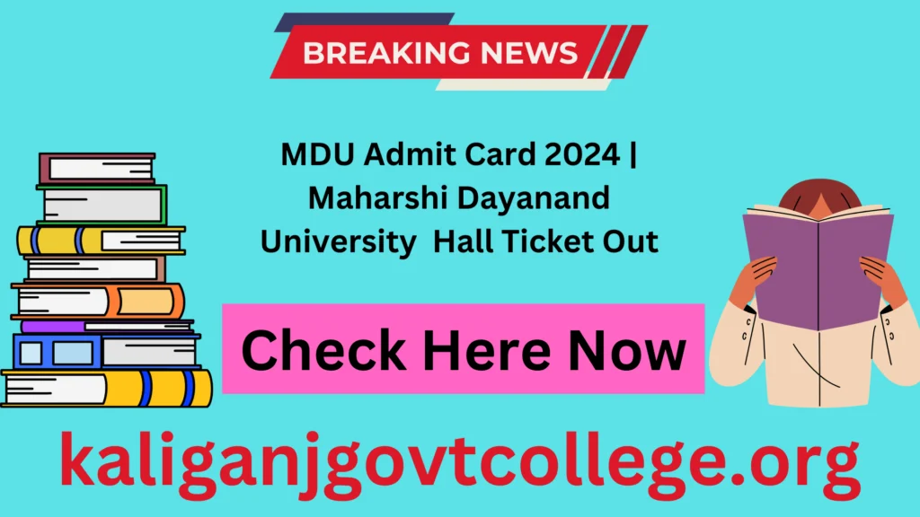 MDU Admit Card 2024 (Out) Direct Link Given Below