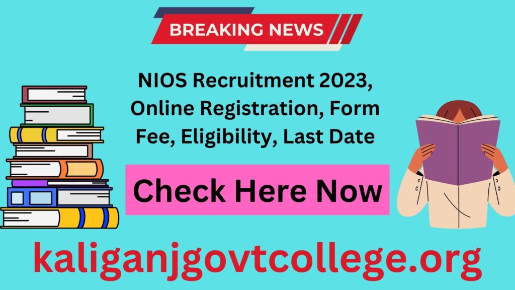 NIOS recruitment 2023