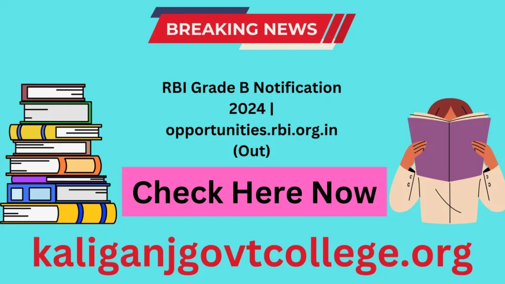 RBI Grade B Notification 2024