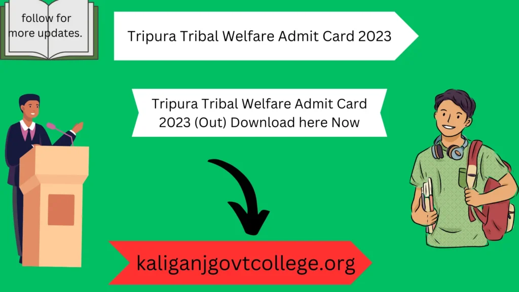 Tripura Tribal Welfare Admit Card 2023 (Out) Download here Now