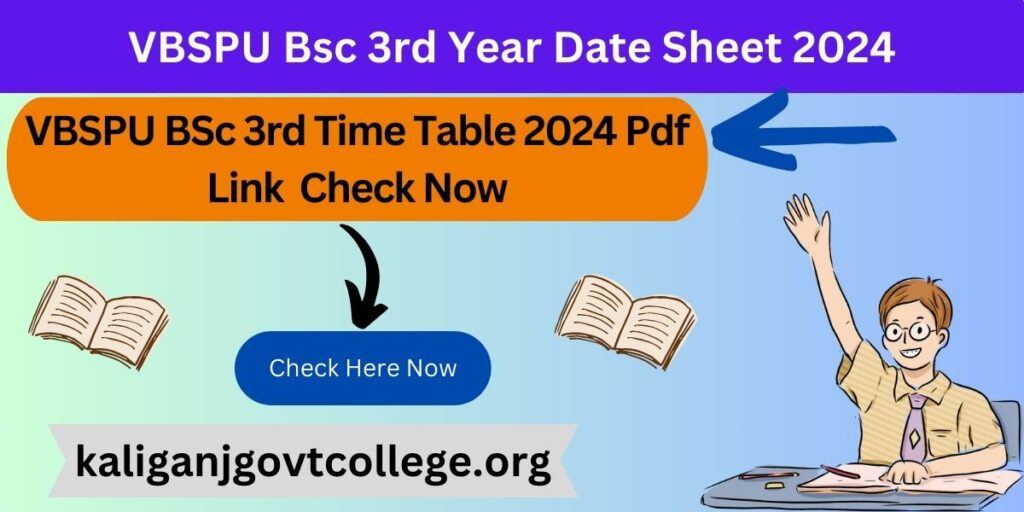 VBSPU Bsc 3rd Year Date Sheet 2024