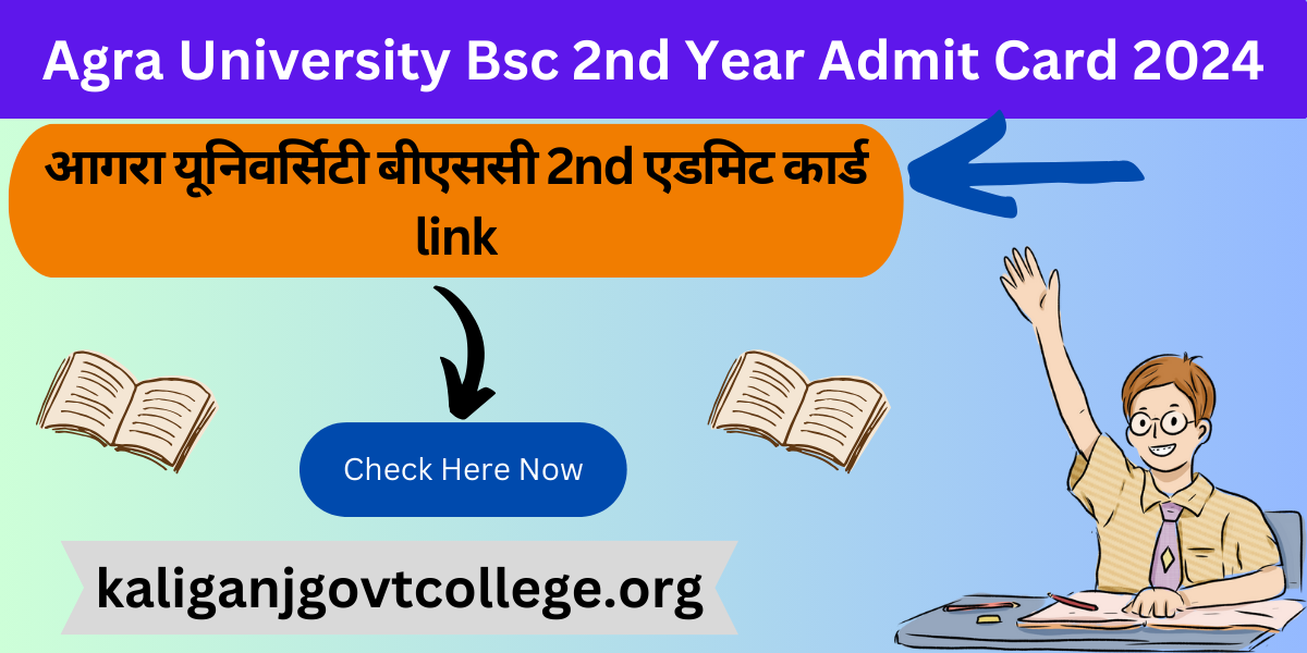 Agra University Bsc 2nd Year Admit Card 2024