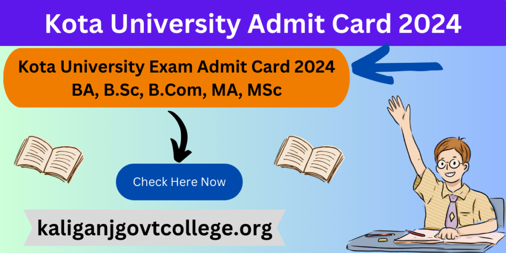 Kota University Admit Card 2024