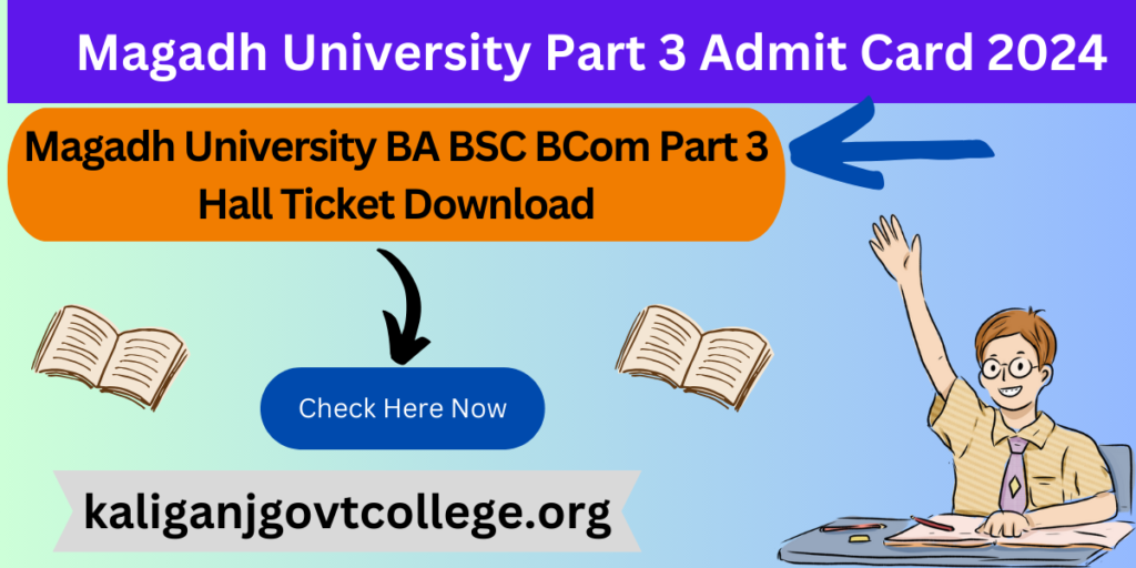 Magadh University Part 3 Admit Card 2024