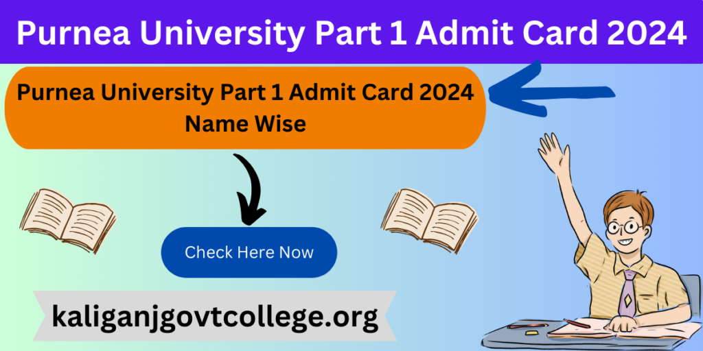 Purnea University Part 1 Admit Card 2024