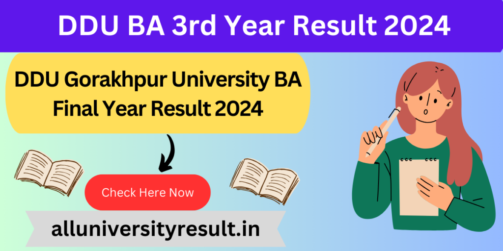 DDU BA 3rd Year Result 2024