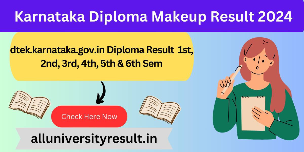 Karnataka Diploma Makeup Result 2024