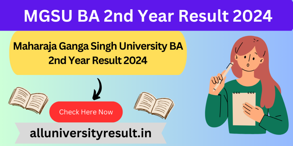 MGSU BA 2nd Year Result 2024