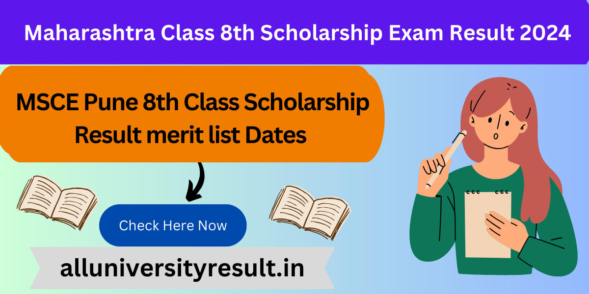 Maharashtra Class 8th Scholarship Exam Result 2024