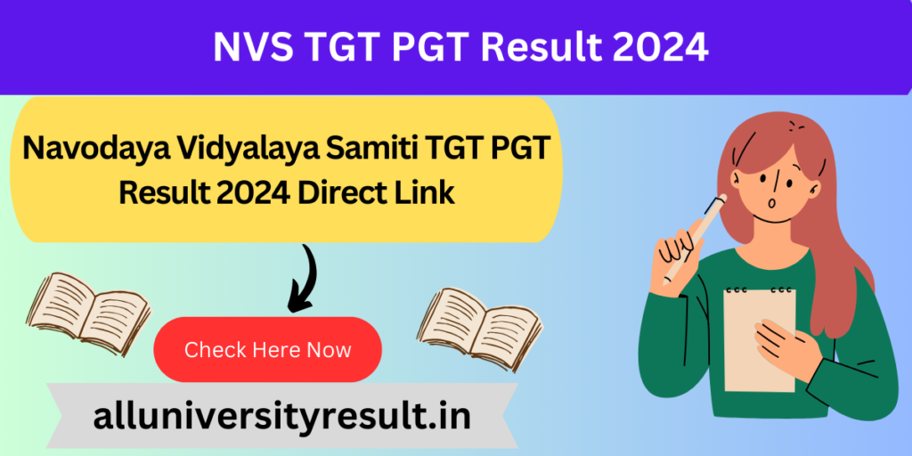 NVS TGT PGT Result 2024