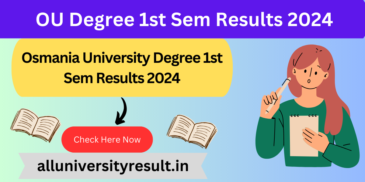 OU Degree 1st Sem Results 2024