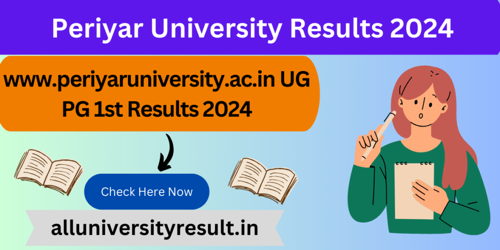 Periyar University Results 2024