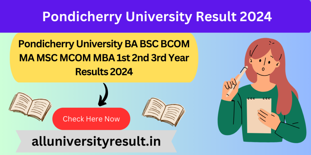 Pondicherry University Result 2024