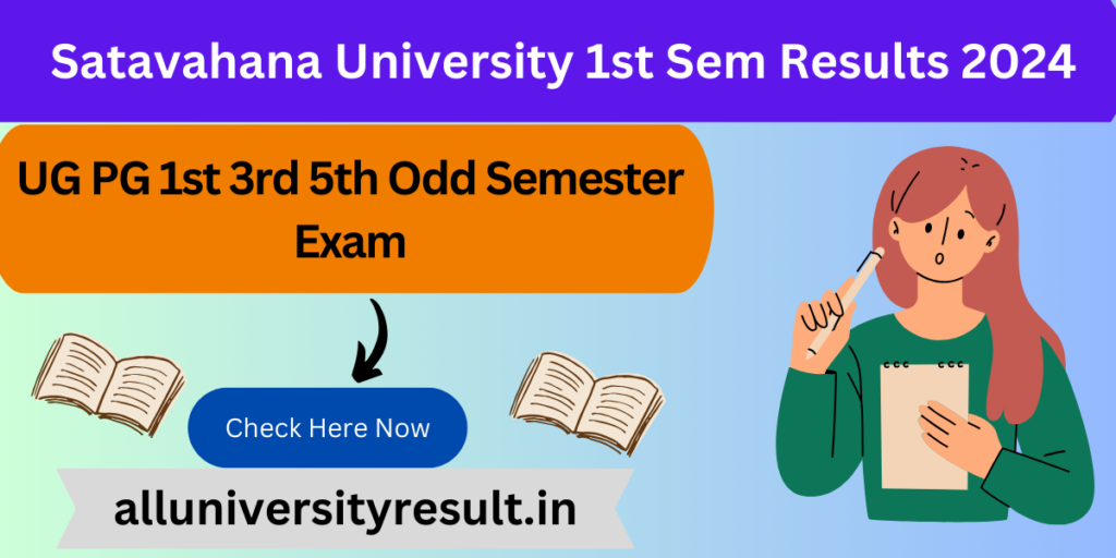 Satavahana University 1st Sem Results 2024